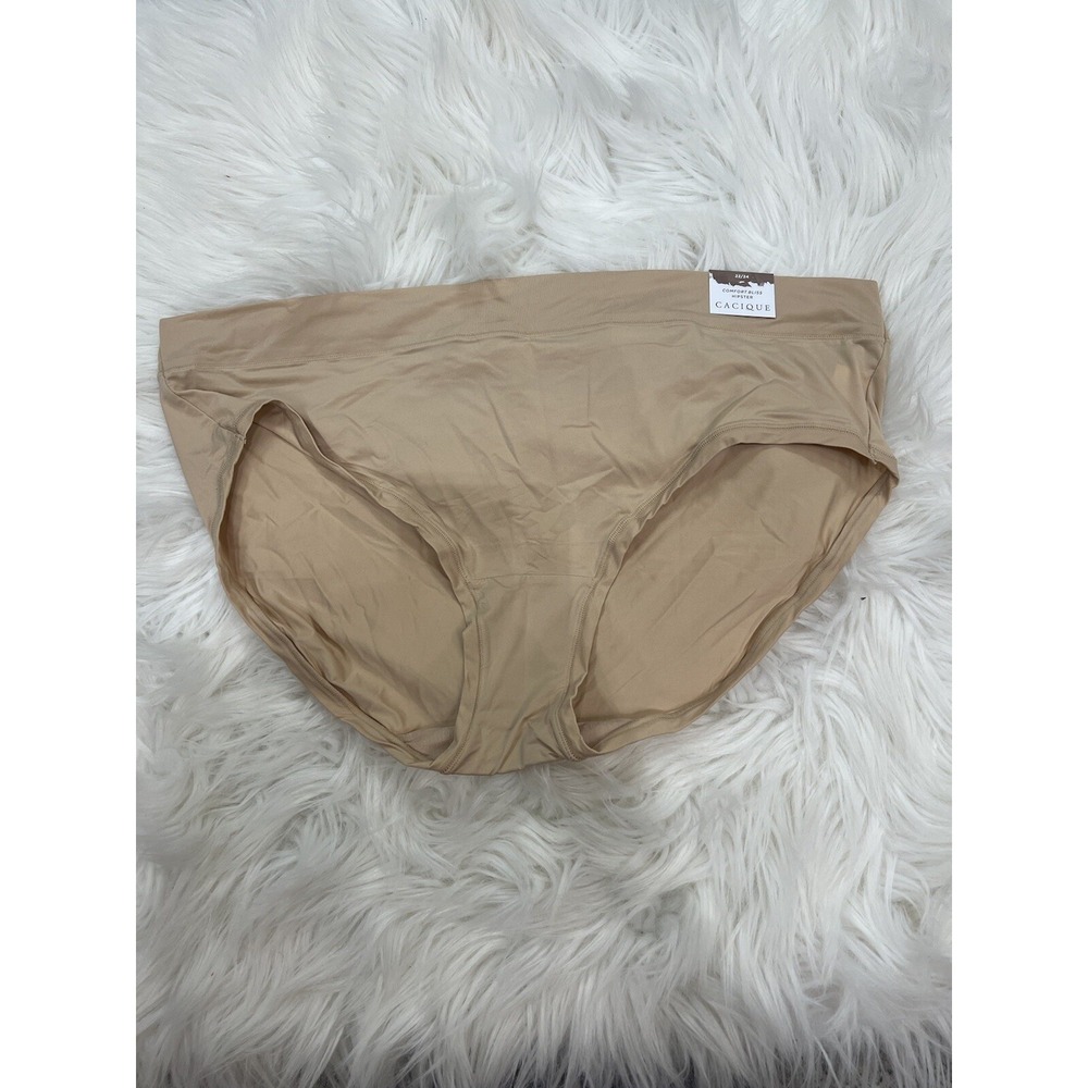 Lane Bryant Cacique Comfort Bliss Hipster Panties Nude Beige Plus Size 22/24 NWT